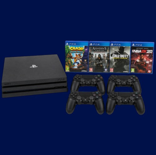 PS4 Pro 1TB sa 4 džojstika i 4 igrice